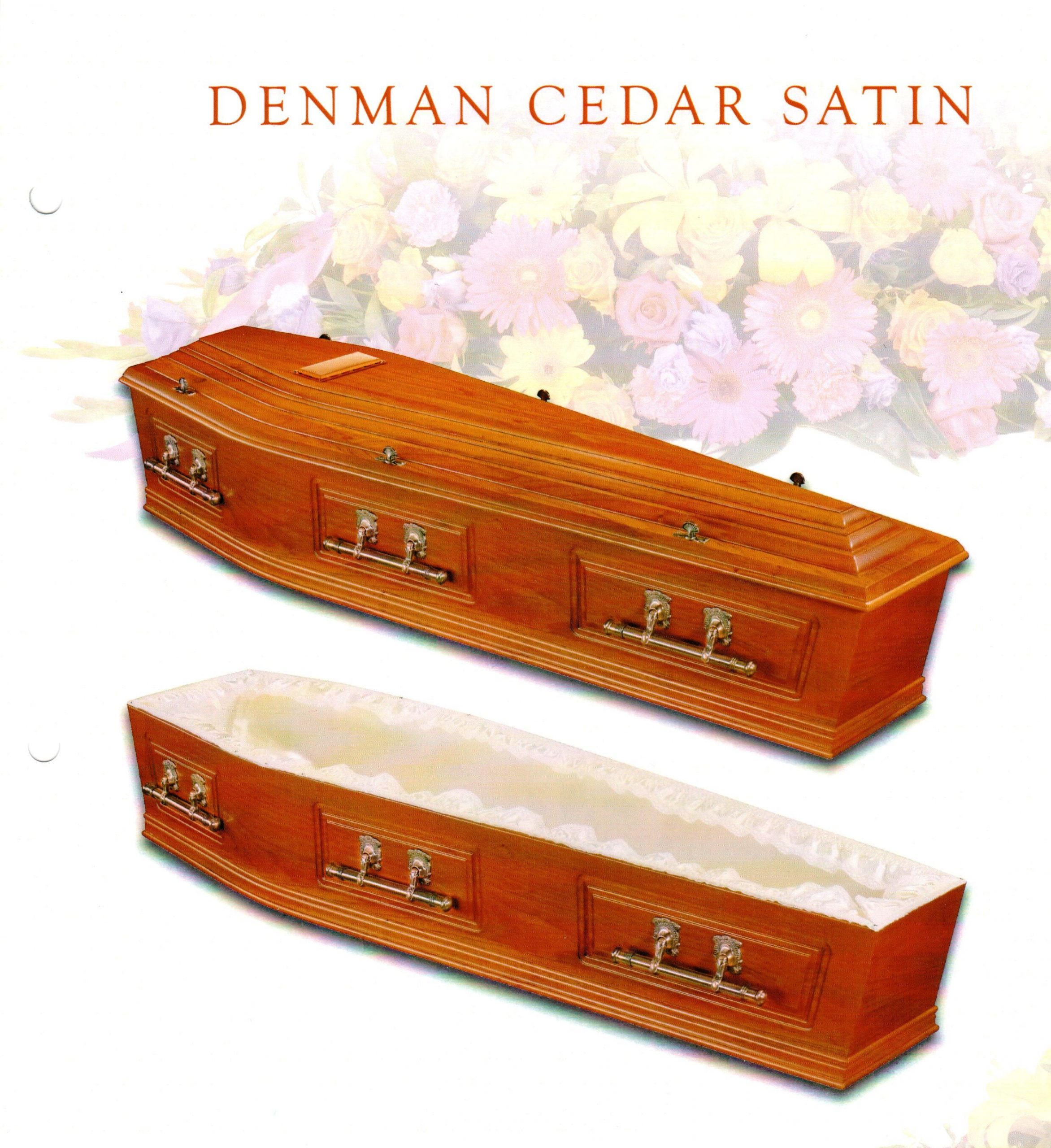 Denman Cedar Satin Coffin